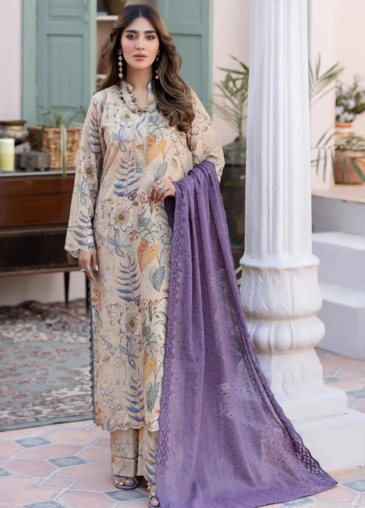 Printkari By Noorma Kaamal Embroidered Lawn Suit Unstitched 3 Piece NK24PK2 NK-PK-12 - Summer Collection
