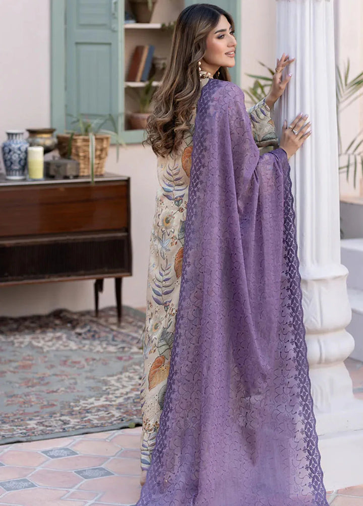 Printkari By Noorma Kaamal Embroidered Lawn Suit Unstitched 3 Piece NK24PK2 NK-PK-12 - Summer Collection