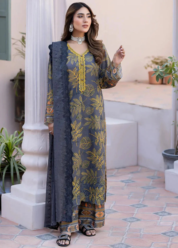 Printkari By Noorma Kaamal Embroidered Lawn Suit Unstitched 3 Piece NK24PK2 NK-PK-13 - Summer Collection