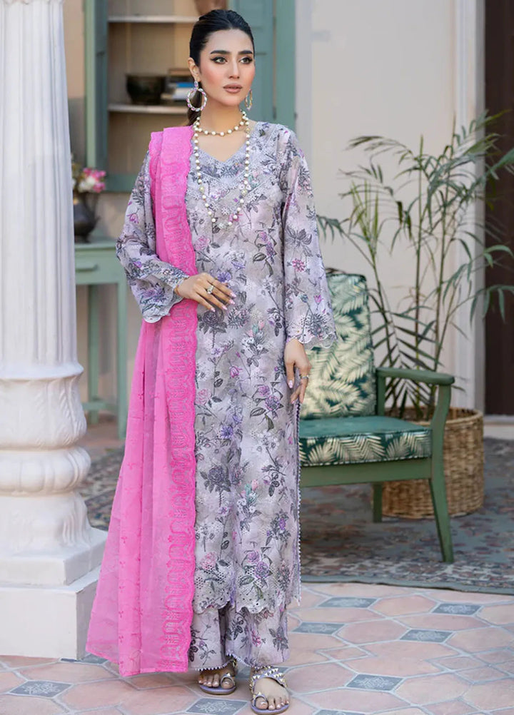 Printkari By Noorma Kaamal Embroidered Lawn Suit Unstitched 3 Piece NK24PK2 NK-PK-17 - Summer Collection