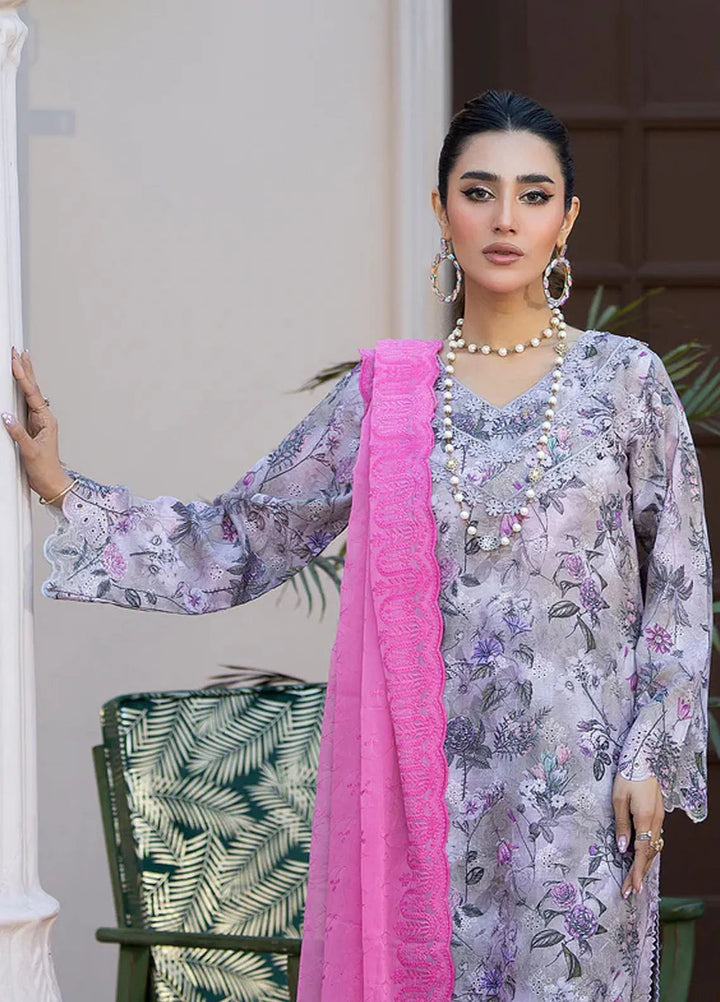 Printkari By Noorma Kaamal Embroidered Lawn Suit Unstitched 3 Piece NK24PK2 NK-PK-17 - Summer Collection