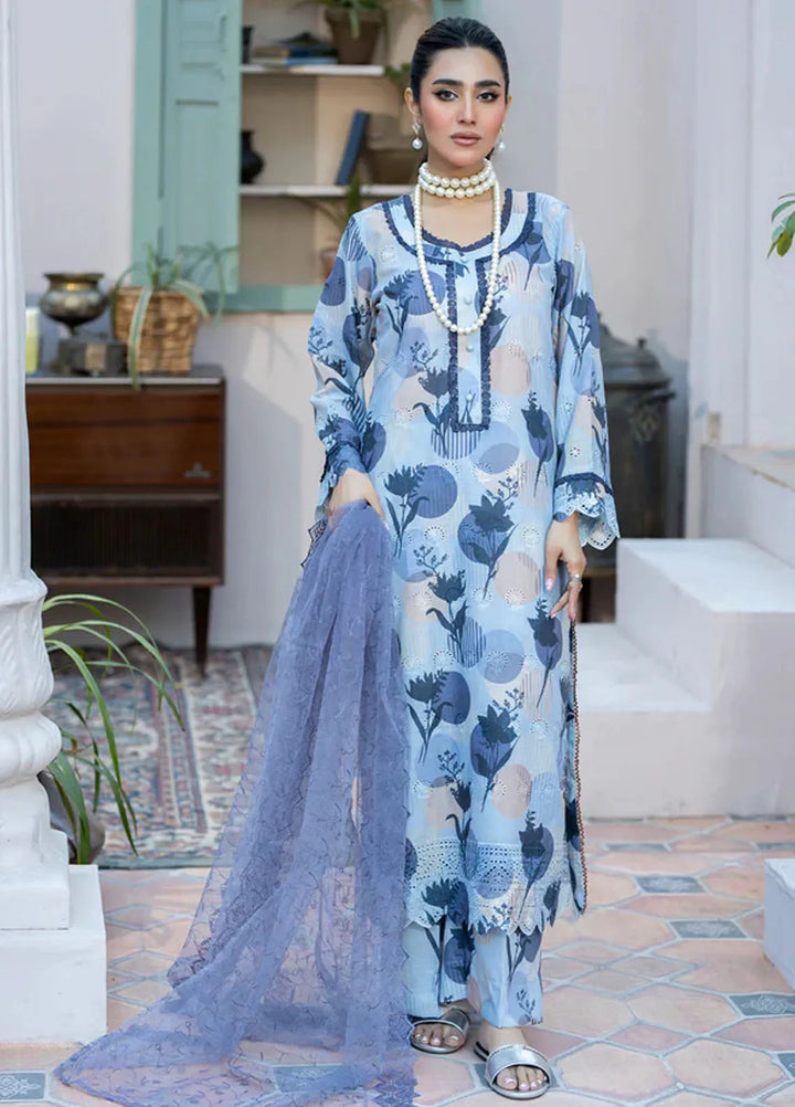 Printkari By Noorma Kaamal Embroidered Lawn Suit Unstitched 3 Piece NK24PK2 NK-PK-19 - Summer Collection