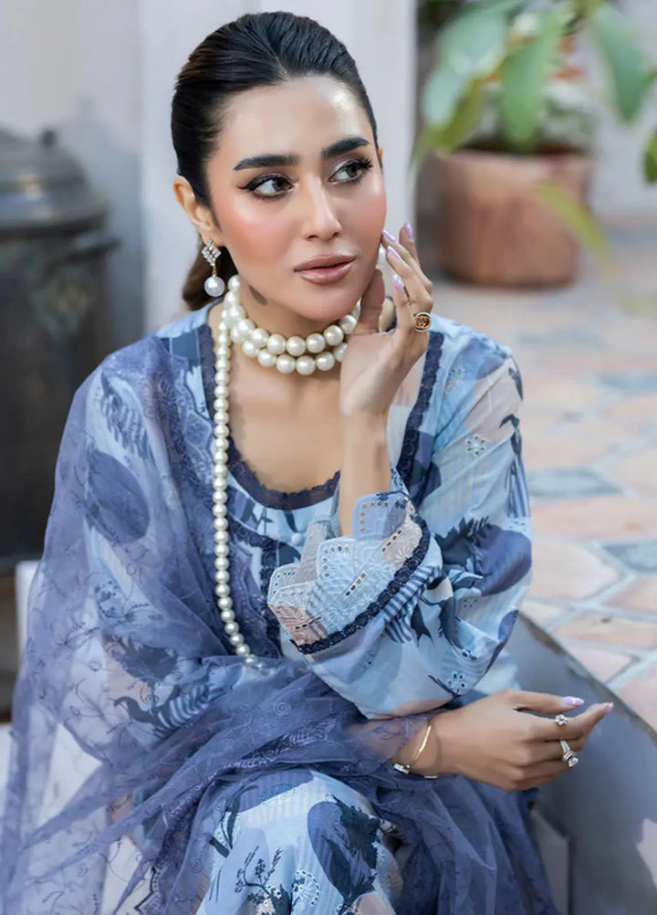 Printkari By Noorma Kaamal Embroidered Lawn Suit Unstitched 3 Piece NK24PK2 NK-PK-19 - Summer Collection