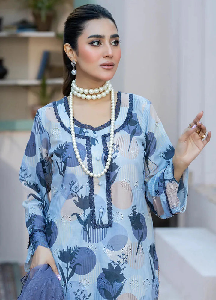 Printkari By Noorma Kaamal Embroidered Lawn Suit Unstitched 3 Piece NK24PK2 NK-PK-19 - Summer Collection