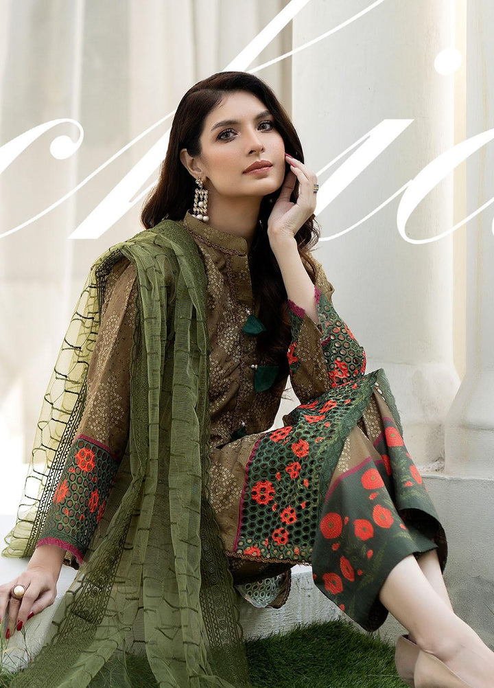 Printkari By Noorma Kaamal Chikankari Schiffli Suits Unstitched 3 Piece NK24PK NK-LPK-01 Orchid - Summer Collection