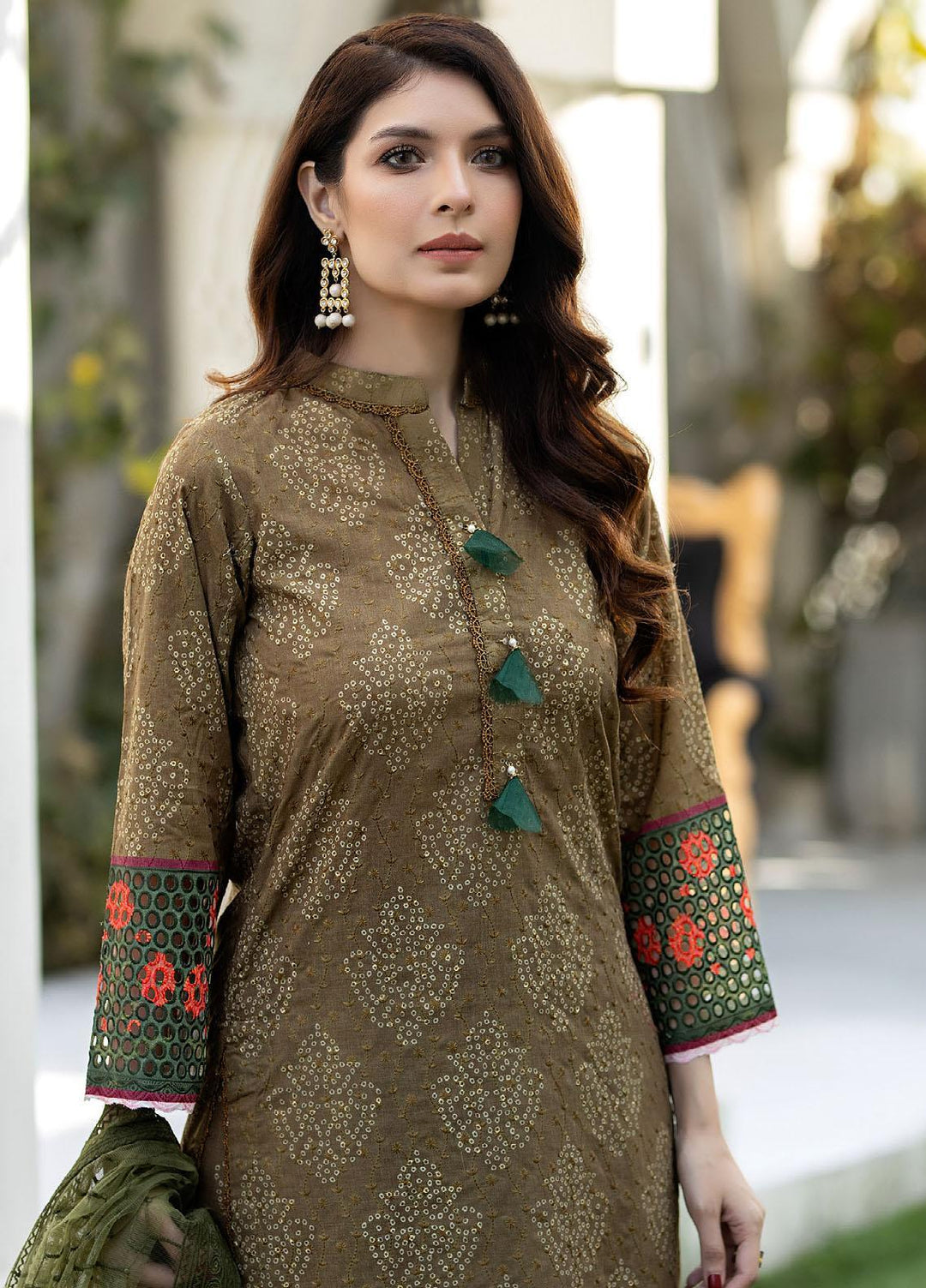 Printkari By Noorma Kaamal Chikankari Schiffli Suits Unstitched 3 Piece NK24PK NK-LPK-01 Orchid - Summer Collection