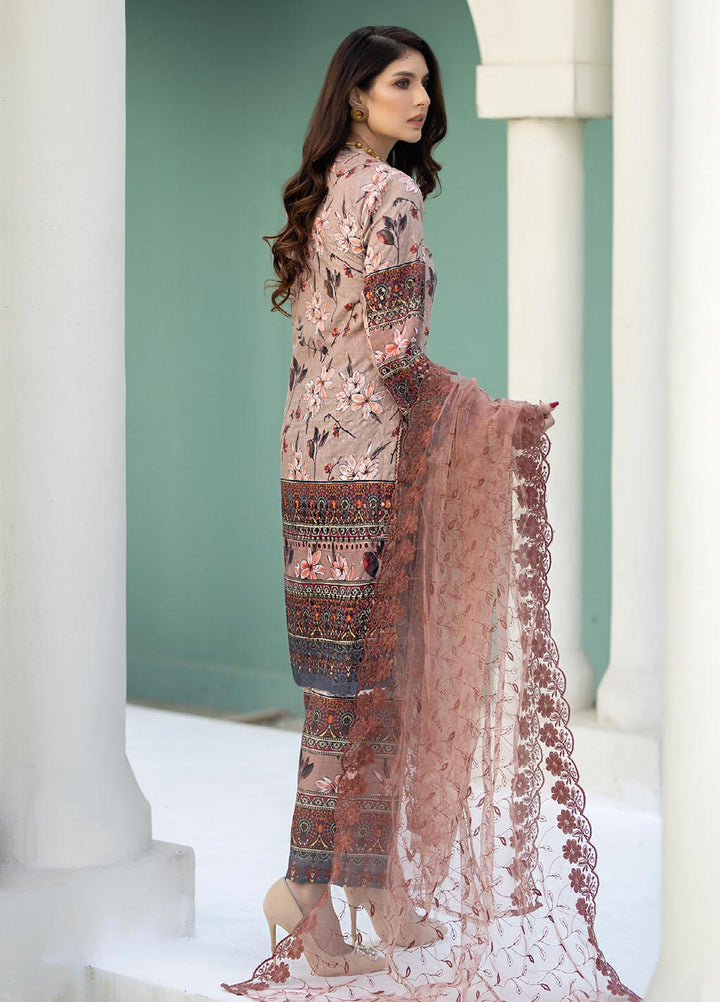 Printkari By Noorma Kaamal Chikankari Schiffli Suits Unstitched 3 Piece NK24PK NK-LPK-03 Tulip - Summer Collection