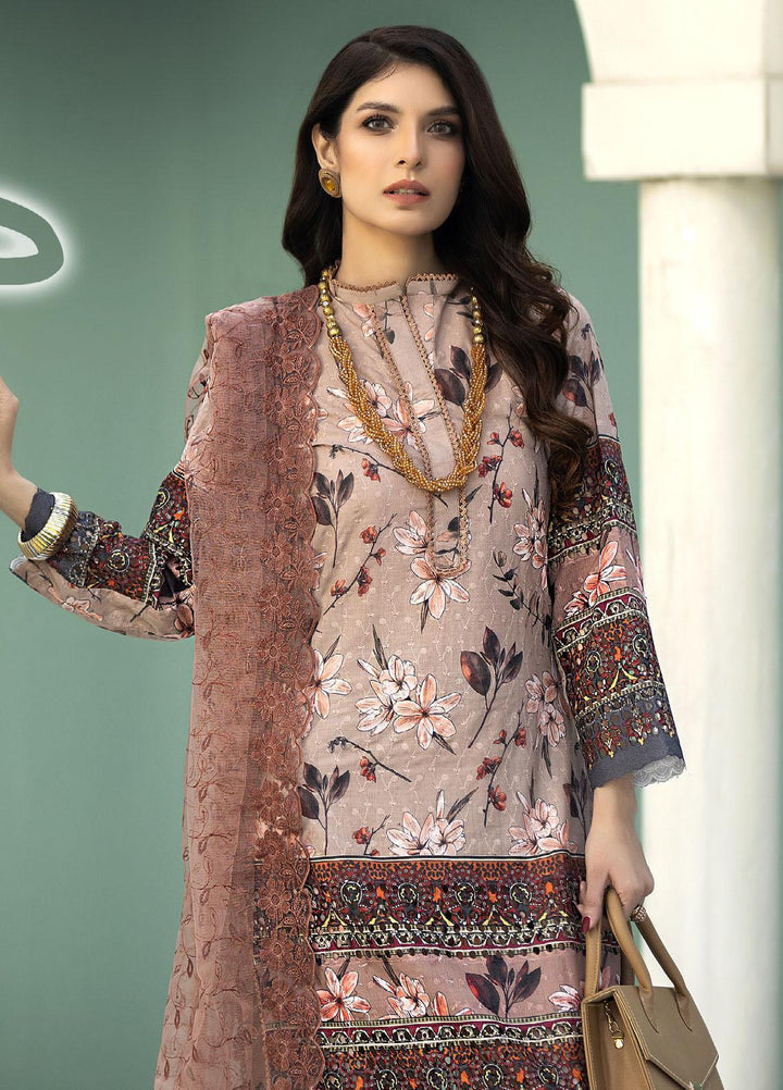 Printkari By Noorma Kaamal Chikankari Schiffli Suits Unstitched 3 Piece NK24PK NK-LPK-03 Tulip - Summer Collection