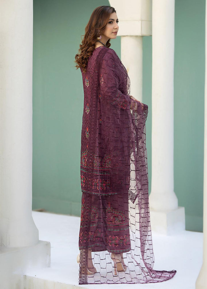 Printkari By Noorma Kaamal Chikankari Schiffli Suits Unstitched 3 Piece NK24PK NK-LPK-04 Gazania - Summer Collection