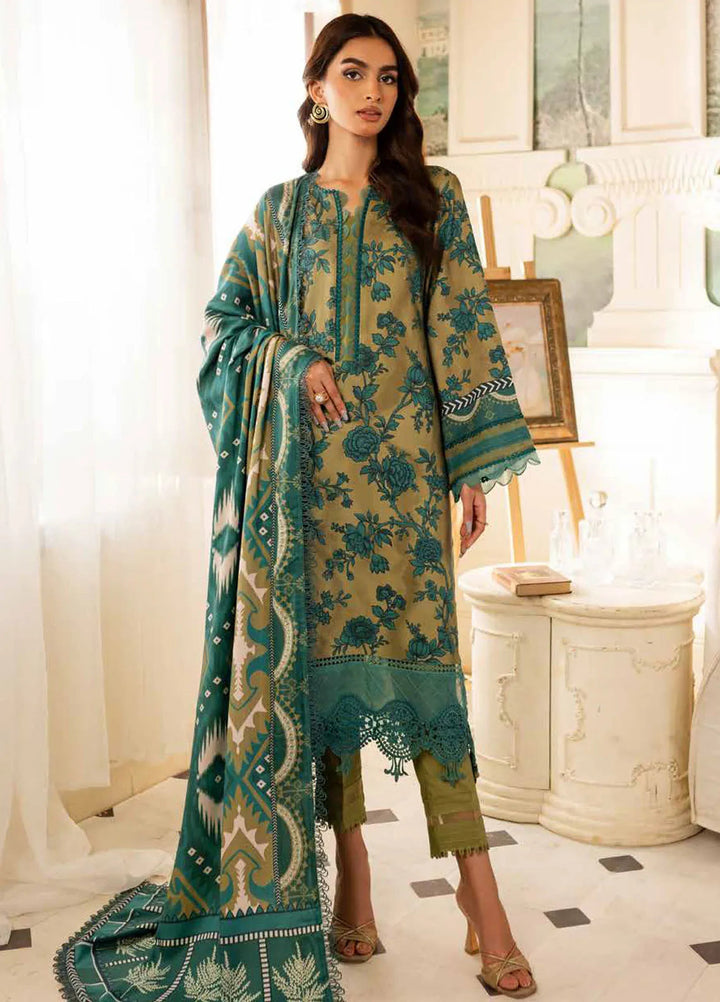 Prints By Nureh Printed Marina Suit Unstitched 3 Piece NU24SW SP-129 - Winter Collection