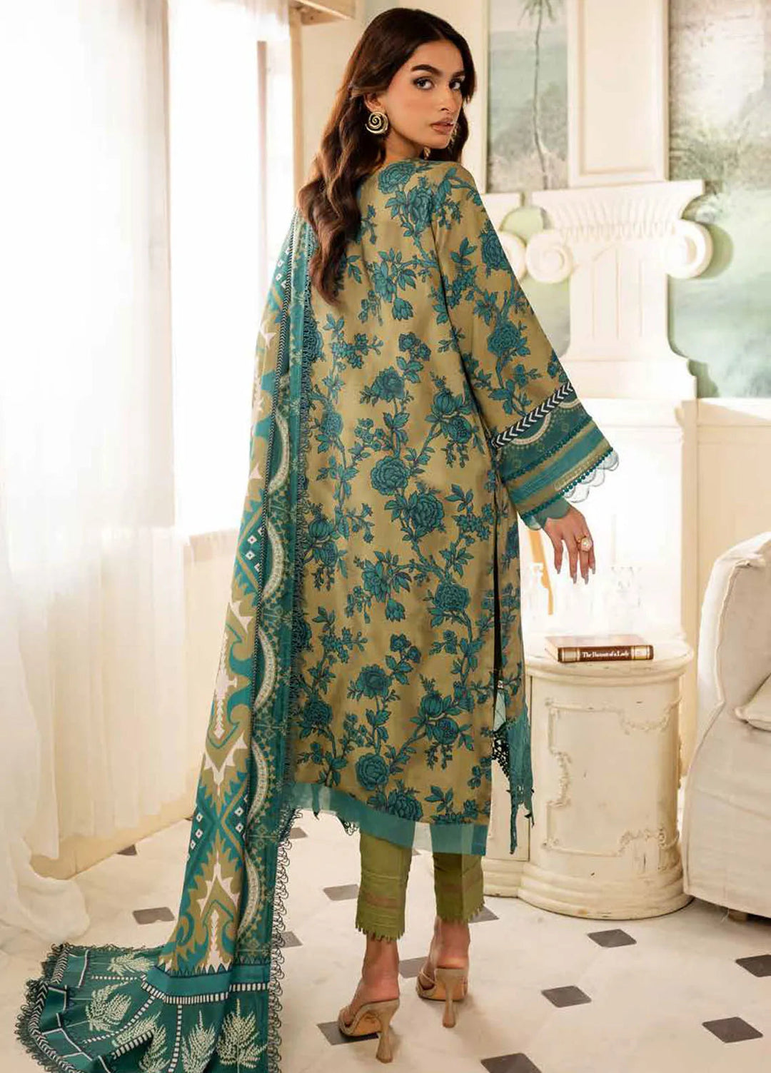 Prints By Nureh Printed Marina Suit Unstitched 3 Piece NU24SW SP-129 - Winter Collection