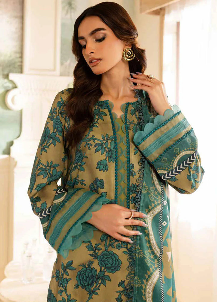 Prints By Nureh Printed Marina Suit Unstitched 3 Piece NU24SW SP-129 - Winter Collection