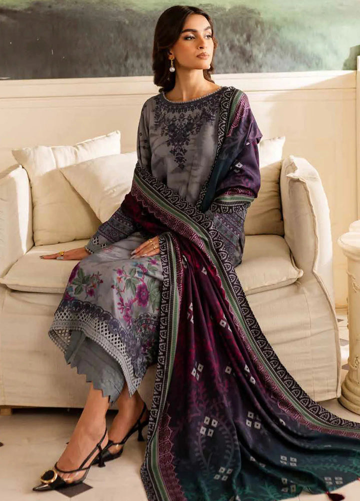 Prints By Nureh Printed Marina Suit Unstitched 3 Piece NU24SW SP-132 - Winter Collection