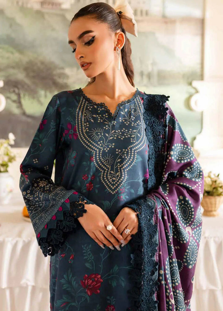 Prints By Nureh Printed Marina Suit Unstitched 3 Piece NU24SW SP-134 - Winter Collection
