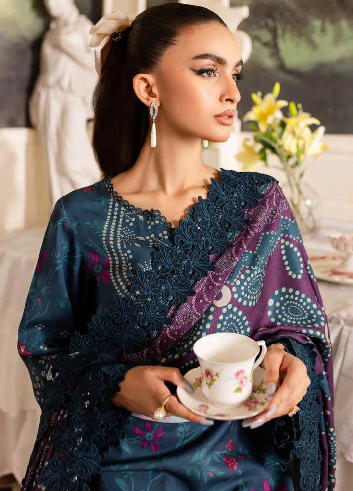 Prints By Nureh Printed Marina Suit Unstitched 3 Piece NU24SW SP-134 - Winter Collection