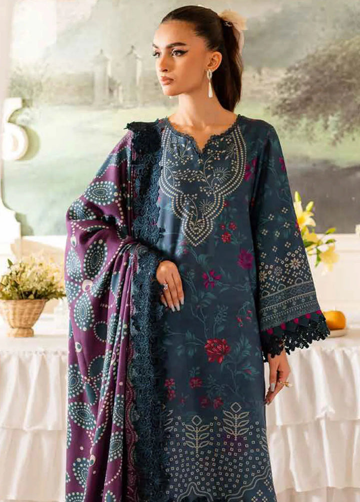 Prints By Nureh Printed Marina Suit Unstitched 3 Piece NU24SW SP-134 - Winter Collection