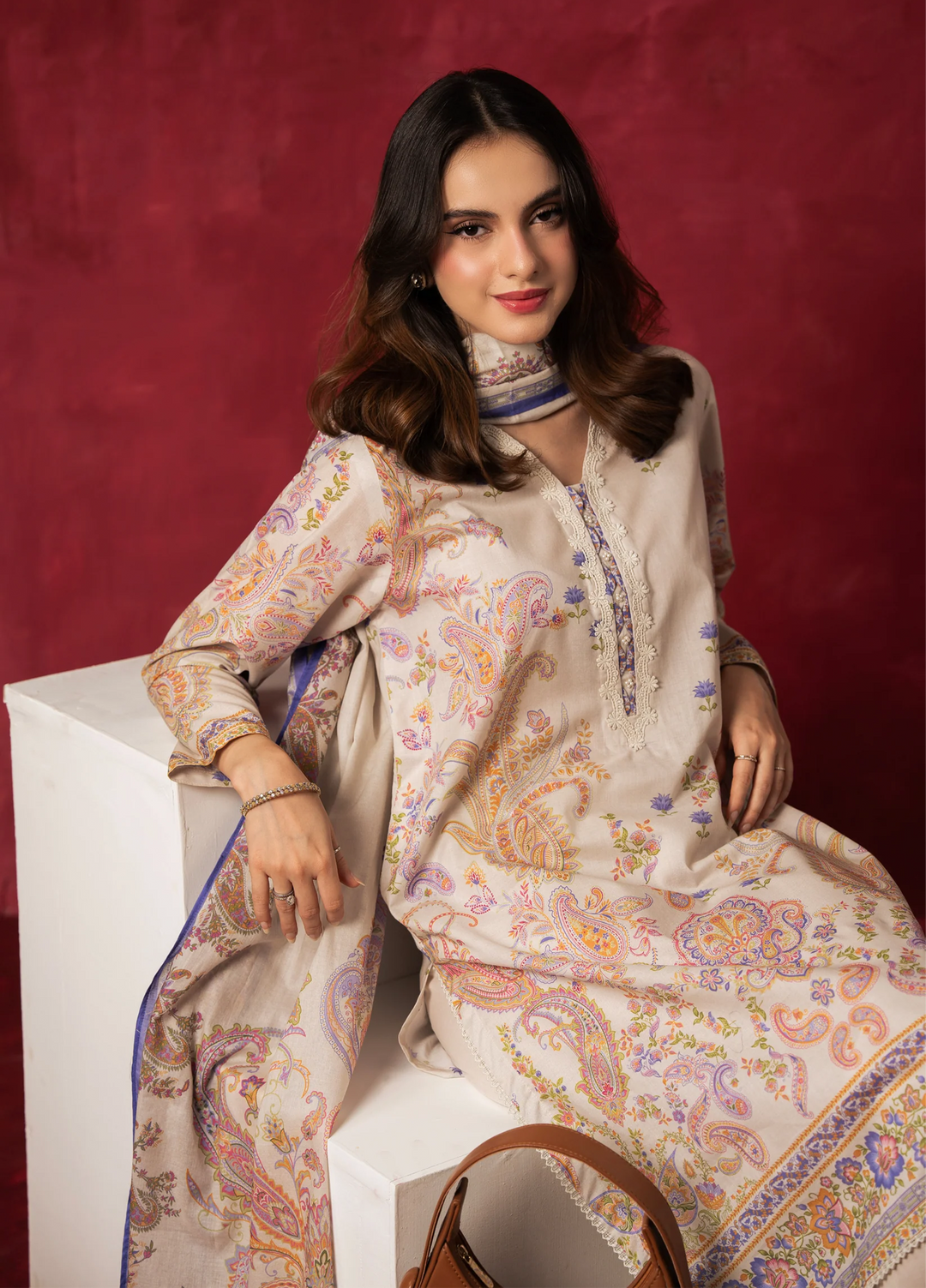 Zoe by Zeen Unstitched Printed Lawn 3 Piece Suit ZN26UZL WFM36600 - Casual Collection