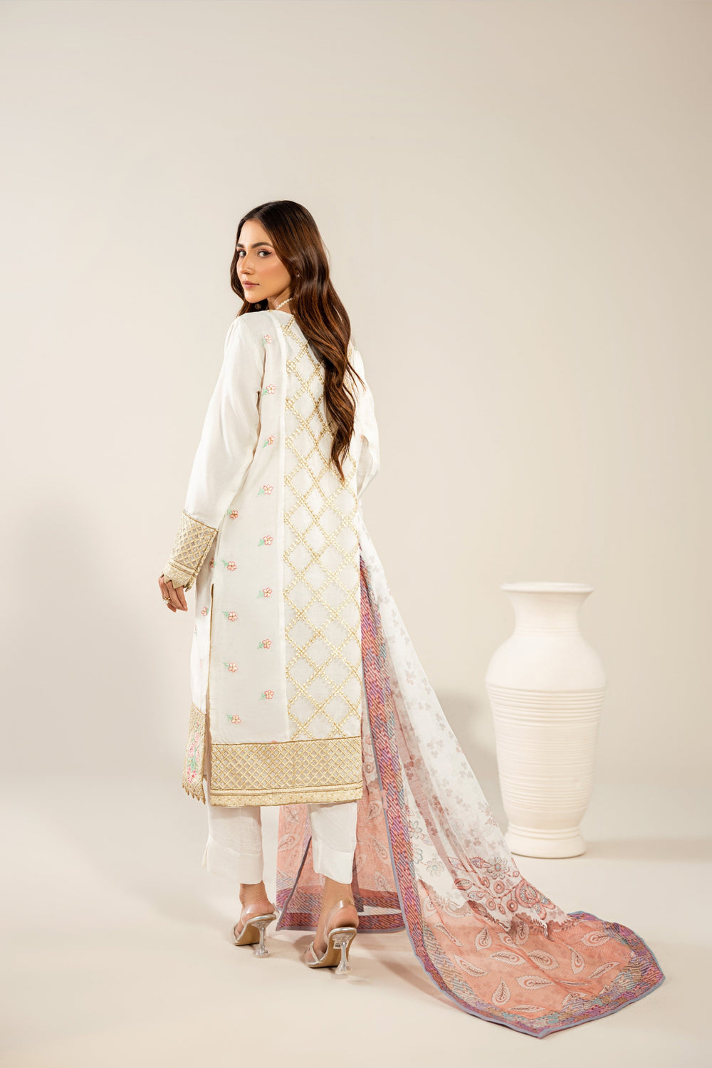 Ramz O Raaz by Ruby Suleiman Pret Festive 3 Piece Ivory Elegance - Festive Collection