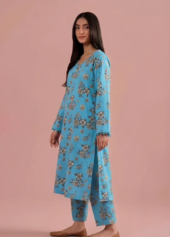 Stitching Cotton Women Pret 2 Piece Printed Suit D-06 - Summer Collection