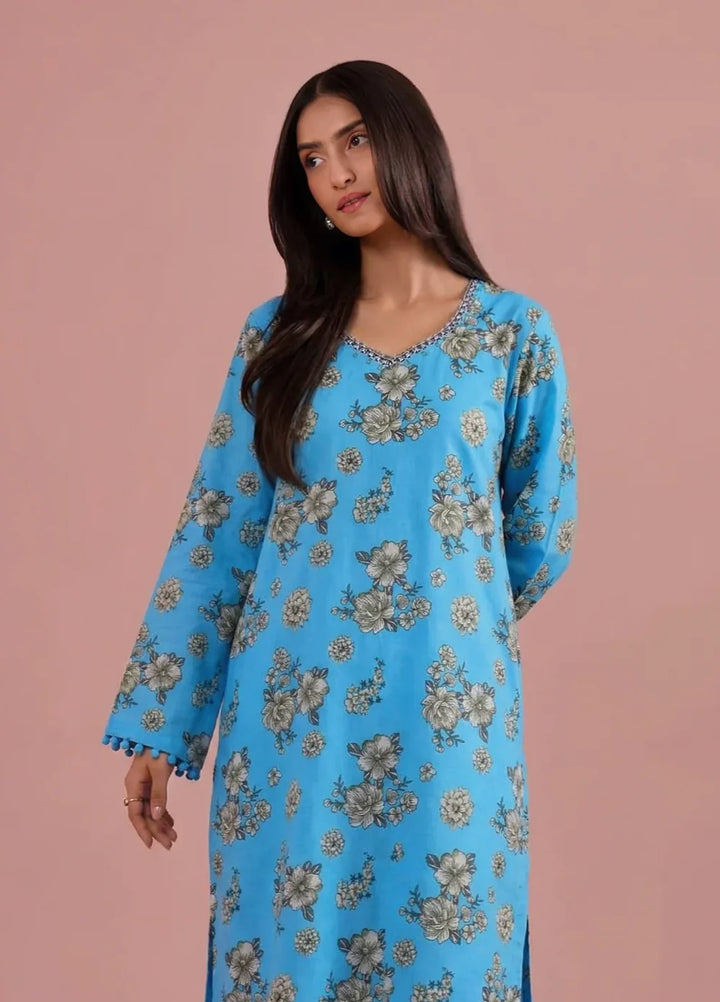 Stitching Cotton Women Pret 2 Piece Printed Suit D-06 - Summer Collection