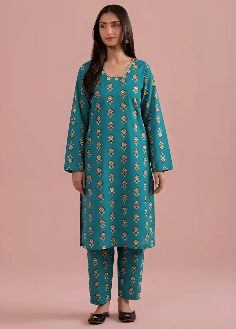 2 Pcs Printed Suit