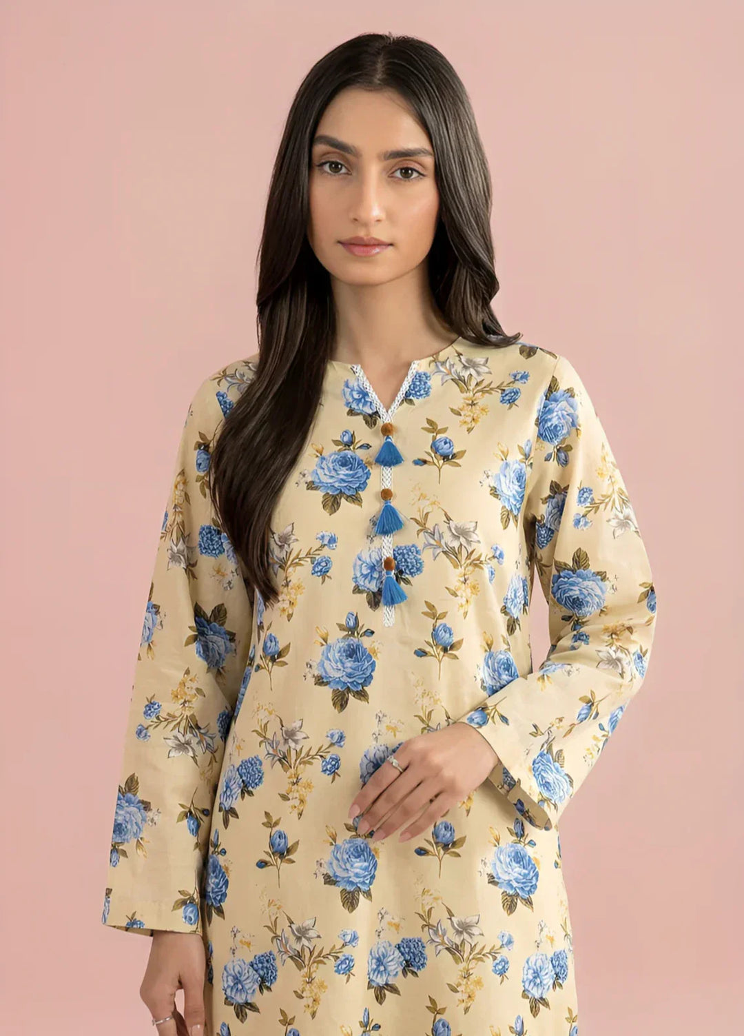 Stitching Cotton Women Pret Pure Cambric 2 Piece Printed Suit D-18 - SummerCollection