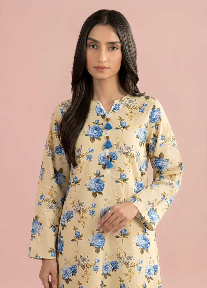 Stitching Cotton Women Pret Pure Cambric 2 Piece Printed Suit D-18 - SummerCollection