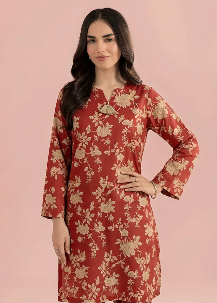 Stitching Cotton Women Pret Pure Cambric 2 Piece Printed Suit D-05 - SummerCollection