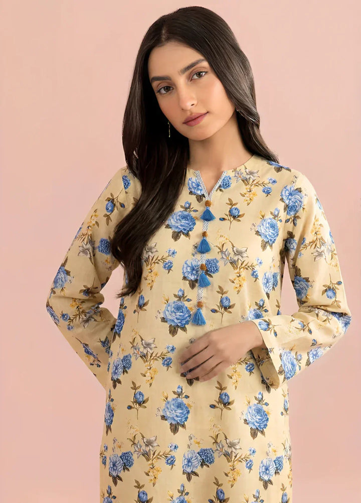 Stitching Cotton Women Pret Pure Cambric 2 Piece Printed Suit D-04 - SummerCollection
