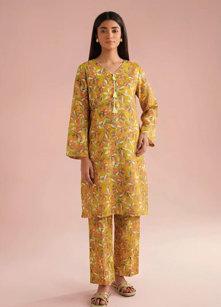 Stitching Cotton Women Pret Pure Cambric 2 Piece Printed Suit D-22 - SummerCollection