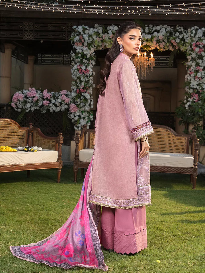 Jashn e Noor by Salitex Unstitched Embroidered 3 Piece Cotton Net SUNW7JI074 - Summer Collection