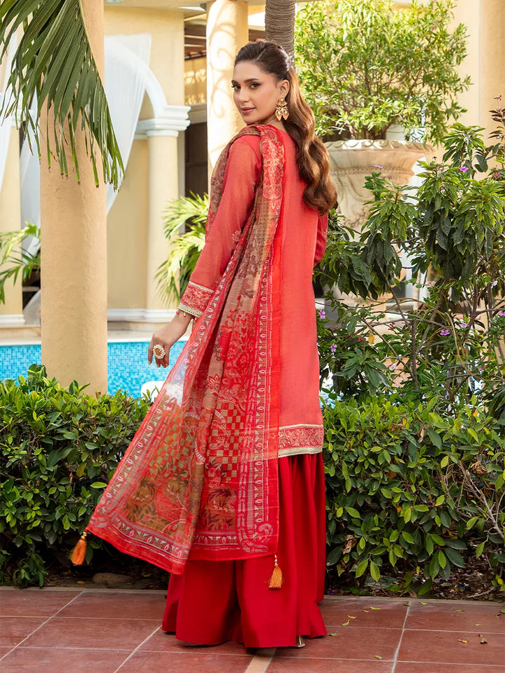 Jashn e Noor by Salitex Unstitched Embroidered 3 Piece Silk SUNW7JI077 - Summer Collection
