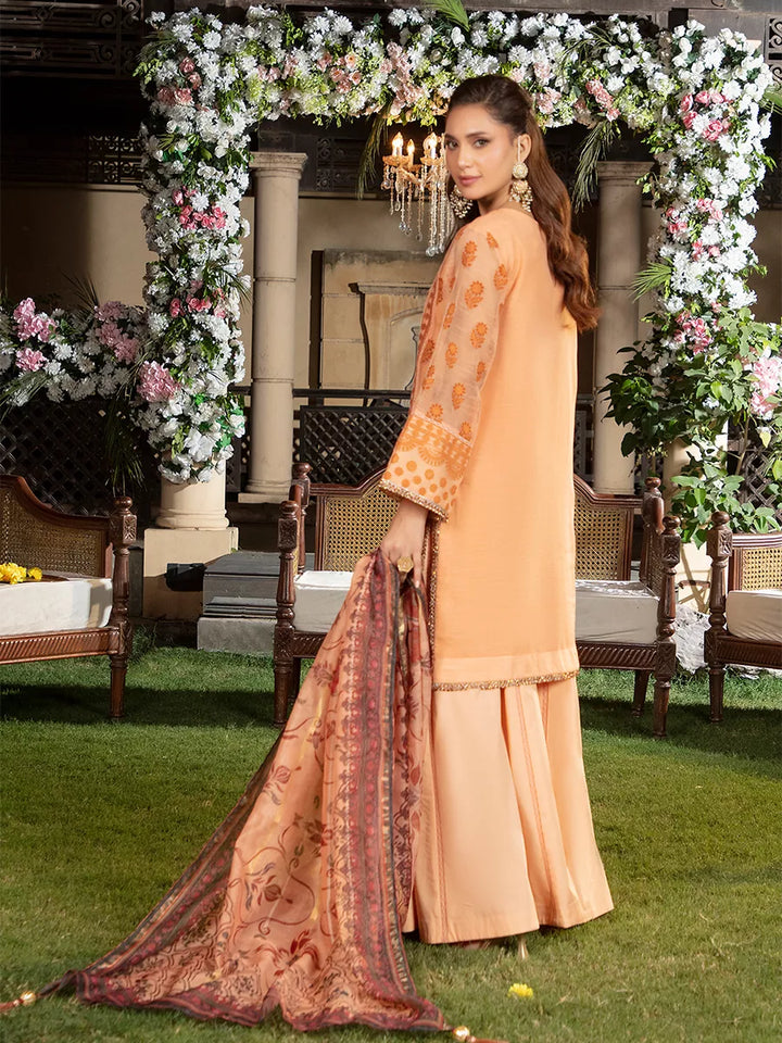 Jashn e Noor by Salitex Unstitched Embroidered 3 Piece Cotton Silk SUNW7JI085 - Summer Collection