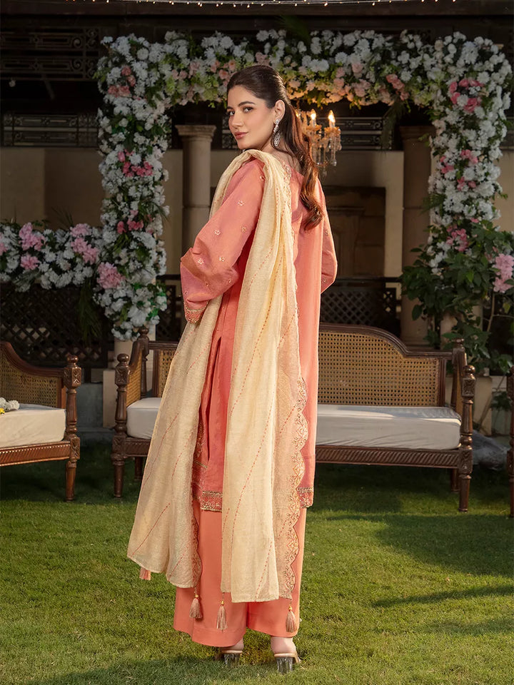 Jashn e Noor by Salitex Unstitched Embroidered 3 Piece Organza SUNW7NO076 - Summer Collection