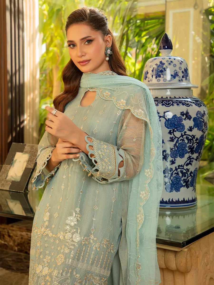 Jashn e Noor by Salitex Unstitched Embroidered 3 Piece Paper Cotton SUNW7NO085 - Summer Collection