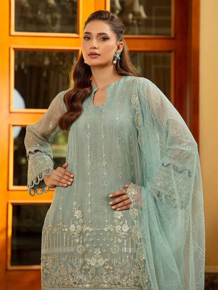 Jashn e Noor by Salitex Unstitched Embroidered 3 Piece Paper Cotton SUNW7NO085 - Summer Collection