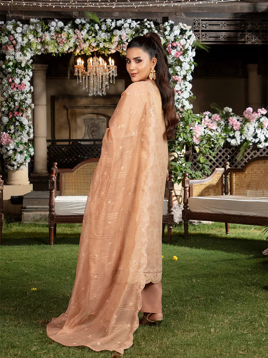 Jashn e Noor by Salitex Unstitched Embroidered 3 Piece Khaddi Net SUNW7NO088 - Summer Collection