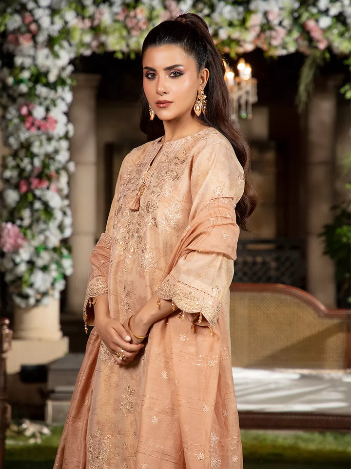 Jashn e Noor by Salitex Unstitched Embroidered 3 Piece Khaddi Net SUNW7NO088 - Summer Collection