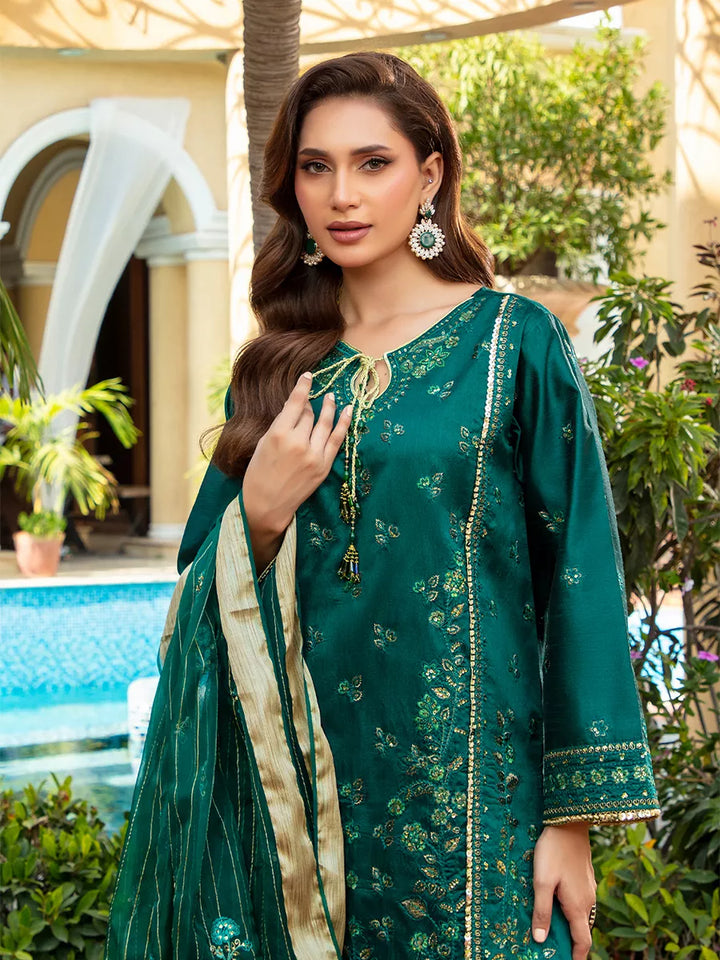 Jashn e Noor by Salitex Unstitched Embroidered 3 Piece Khaddi Net SUNW7NO073 - Summer Collection