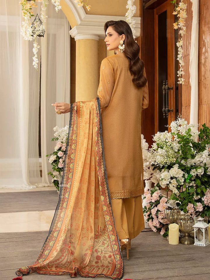 Jashn e Noor by Salitex Unstitched Embroidered 3 Piece Silk SUNW7JI087 - Summer Collection