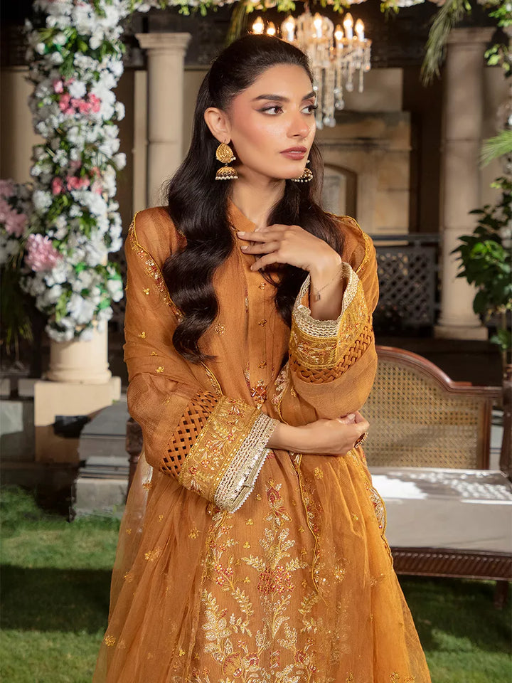Jashn e Noor by Salitex Unstitched Embroidered 3 Piece Cotton Net SUNW7NO091 - Summer Collection