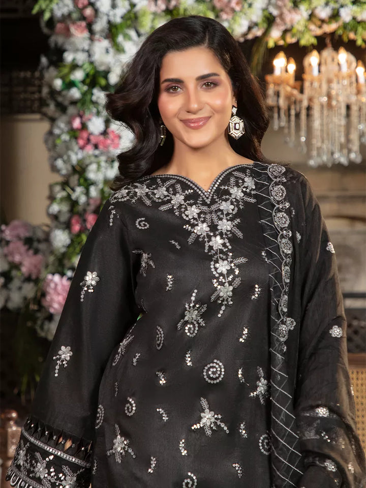 Jashn e Noor by Salitex Unstitched Embroidered 3 Piece Silk SUNW7NO082 - Summer Collection