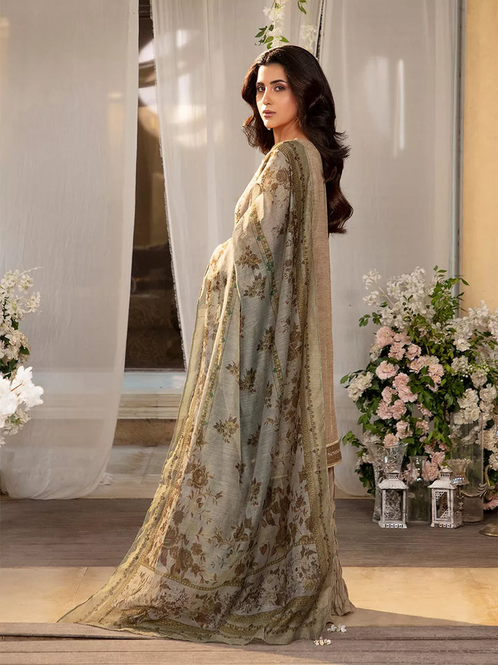 Jashn e Noor by Salitex Unstitched Embroidered 3 Piece Cotton Net SUNW7JI075 - Summer Collection