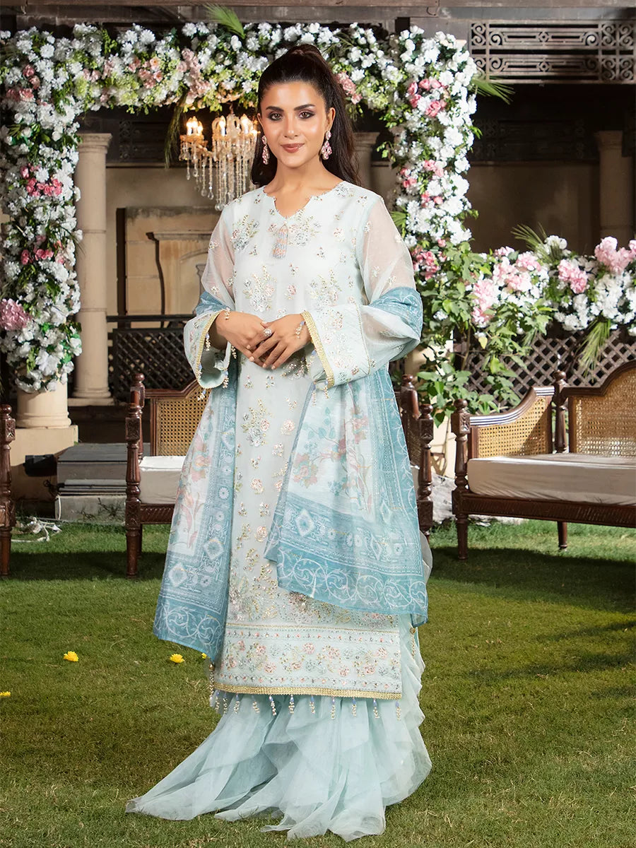 Jashn e Noor by Salitex Unstitched Embroidered 3 Piece Cotton SUNW7JI086 - Summer Collection