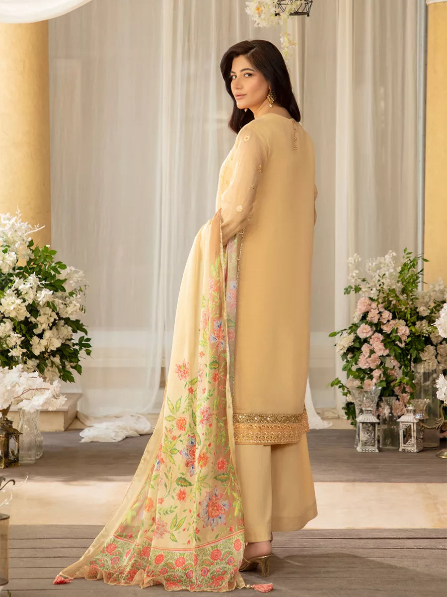 Jashn e Noor by Salitex Unstitched Embroidered 3 Piece Khaddi Net SUNW7JI073 - Summer Collection