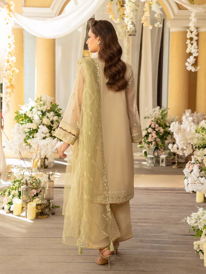 Jashn e Noor by Salitex Unstitched Embroidered 3 Piece Cotton Net SUNW7NO090 - Summer Collection