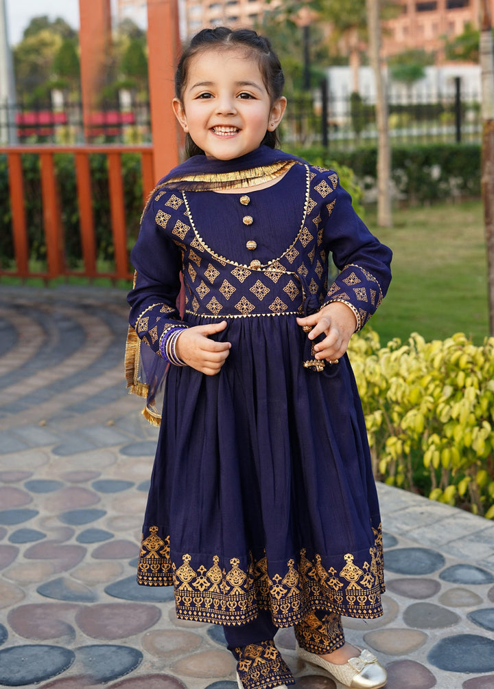 Modest Girls Pret Printed Rawsilk 3 Piece Suit Zehra - Wedding Collection