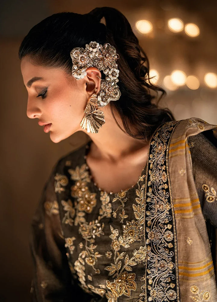 Salitex Roma Luxury Unstitched Embroidered Cotton Net 3 Piece Suit SUNW6RO002UT - Festive Collection