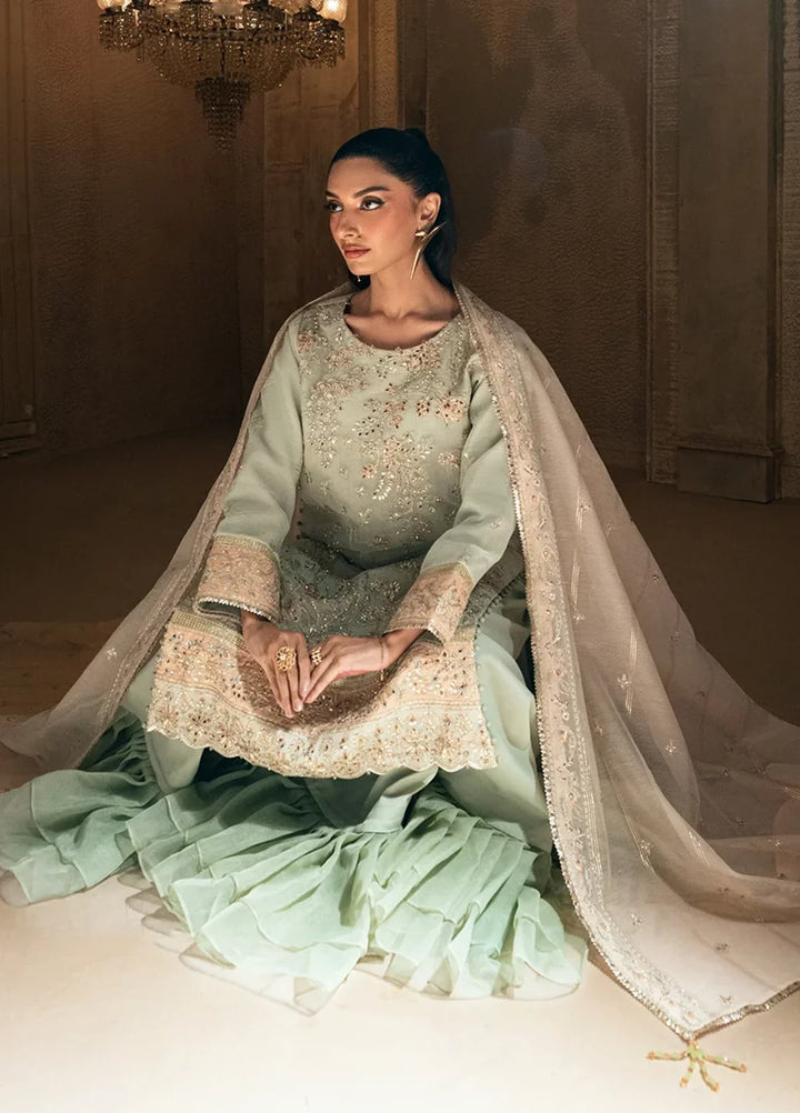 Salitex Roma Luxury Unstitched Embroidered Organza 3 Piece Suit SUNW6RO008UT - Festive Collection
