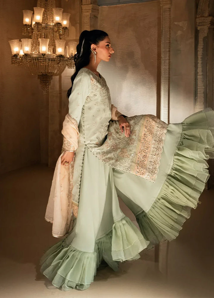 Salitex Roma Luxury Unstitched Embroidered Organza 3 Piece Suit SUNW6RO008UT - Festive Collection